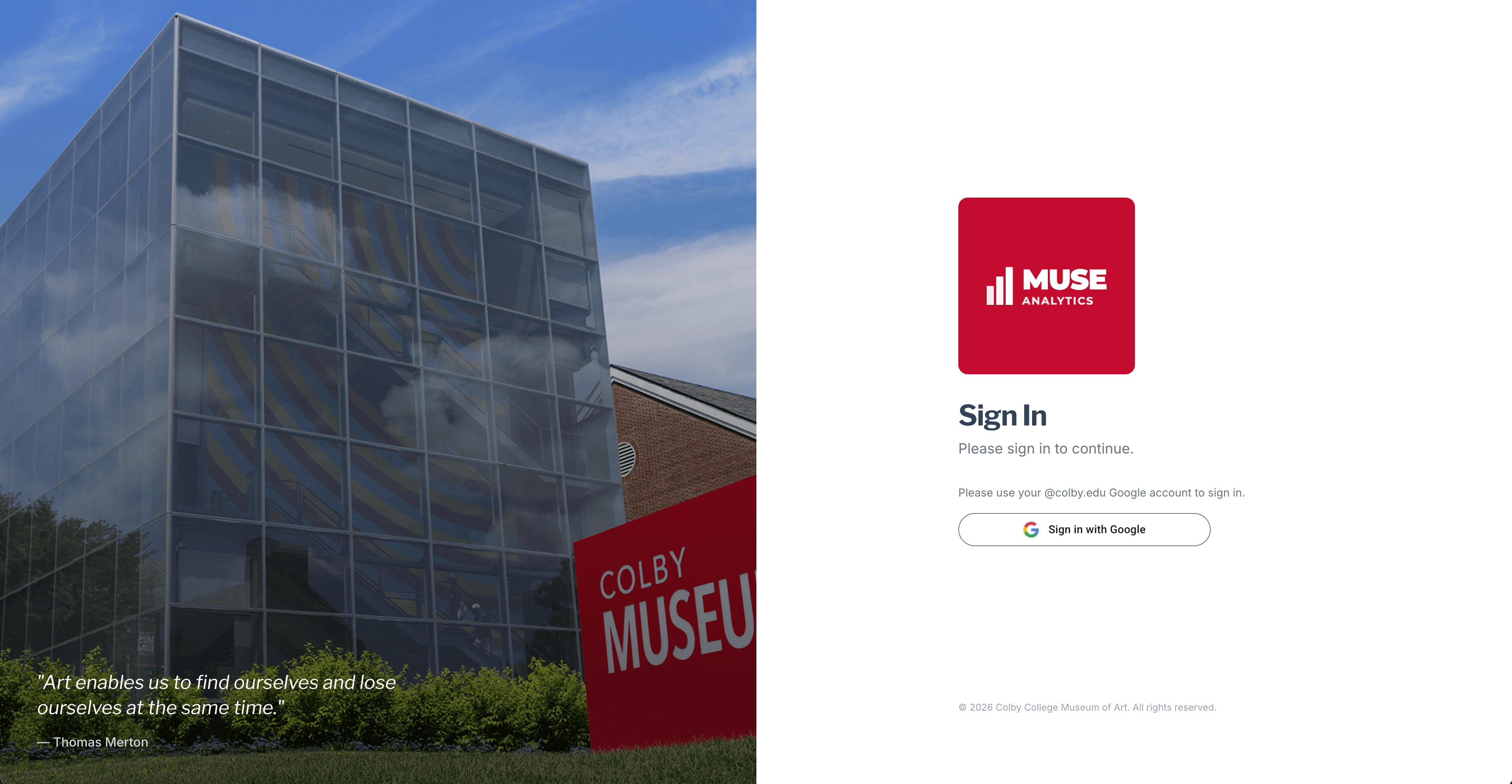 MuseAnalytics interface